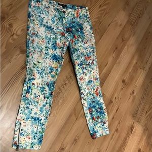Nanette Lepore Sz 2 Colorful Pants Zippers